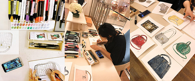 Mandy Lau Live Sketch Artist Vancouver Louis Vuitton