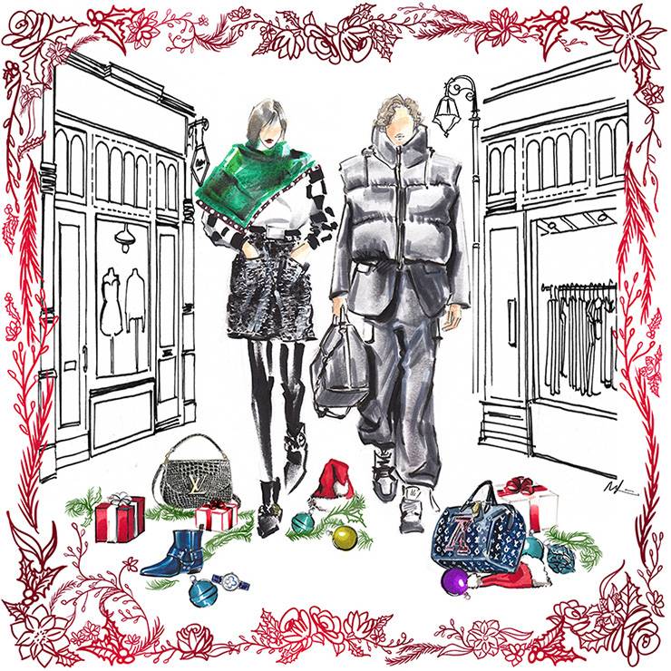 Mandy Lau Holiday Illustration Louis Vuitton